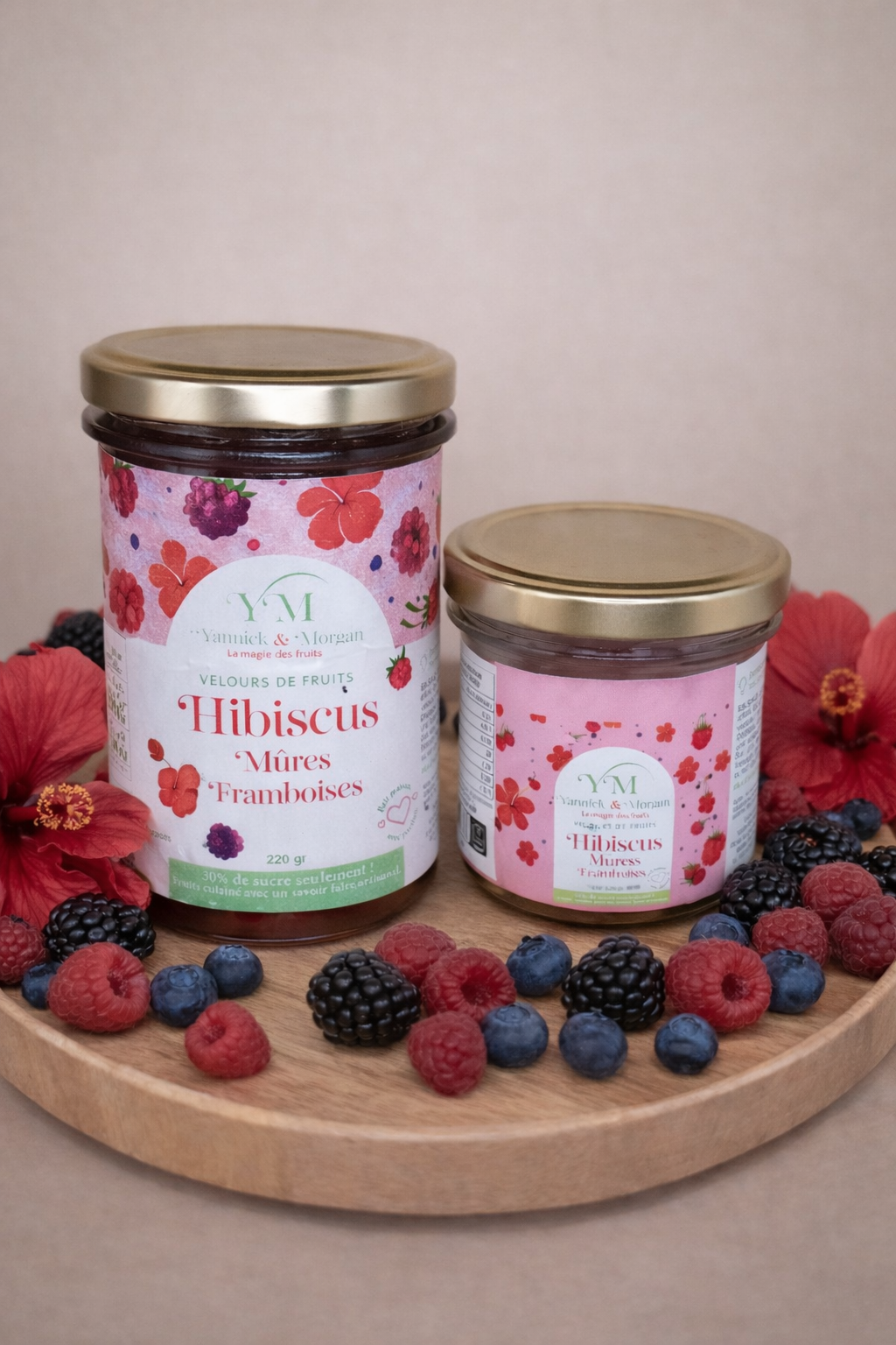 Velours de Fleurs d'Hibiscus, Mûres & Framboises