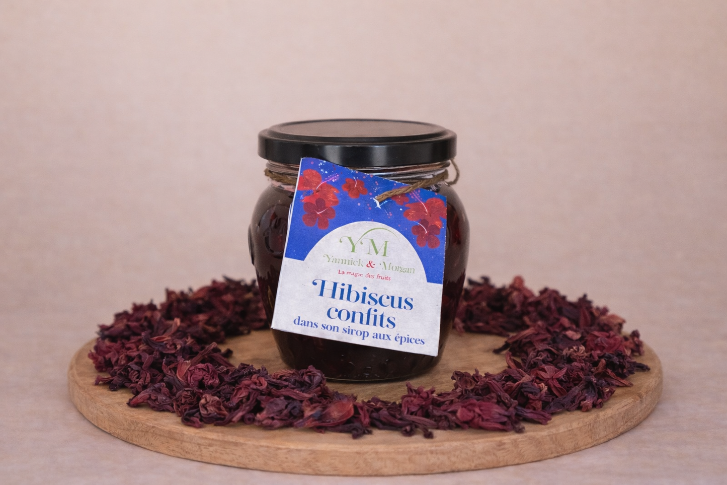 Hibiscus confit dans son sirop aux épices